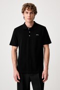 A.P.C. polo pánské bavlněné polo standard GOTS černé COGWZ.H26342