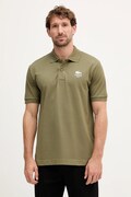Lacoste polo bawełniane kolor zielony z nadrukiem PH2723