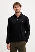 BOSS longsleeve bawełniany kolor czarny melanżowy 50523917