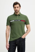 Tommy Hilfiger polo męski kolor zielony z aplikacją MW0MW38130