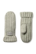 UGG rękawiczki z domieszką wełny dziecięce CHUNKY MITTEN kolor szary 100030