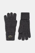 Vlněné rukavice Lacoste černá barva, RV0452