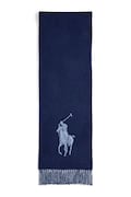 Вовняний шарф Polo Ralph Lauren колір сірий однотонний 455954331