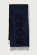 BOSS шарф чоловічий з вовною Rikard_35*180 чорний 50527099