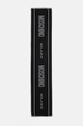 Moschino szalik wełniany kolor czarny wzorzysty M5791 50229