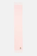 Moschino esarfa de lana culoarea roz, neted, M5783 50124