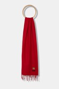 Moschino szalik wełniany kolor czerwony gładki M5783 50124