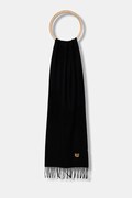 Moschino szalik wełniany kolor czarny gładki M5783 50124