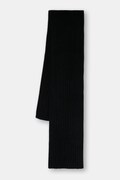 United Colors of Benetton szalik wełniany kolor czarny gładki 1244DU01G