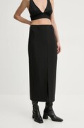 BA&SH fusta culoarea negru, maxi, drept, 1H24CHIR