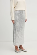Спідниця United Colors of Benetton колір срібний midi олівець 4RO6D0046