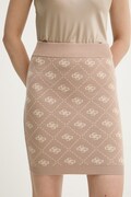 Guess spódnica z domieszką wełny SARAH kolor beżowy mini ołówkowa W4BD0S Z3JD2