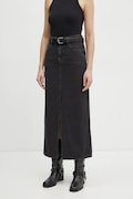 Дънкова пола G-Star в черно дълга със стандартна кройка D24385-D772