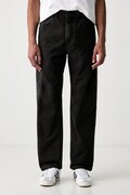 Levi's blugi straight pentru bărbați 568 LOOSE STRT CARPENTER x WORKWEAR negri 55849
