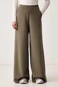 Guess spodnie dresowe damskie OLYMPE zielone high waist V4YB07 KCAY2