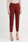 Sisley spodnie damskie kolor czerwony fason cygaretki medium waist 48M855BK7