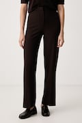 Morgan spodnie straight damskie POYA.F brązowe high waist POYA.F