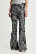 ZADIG&VOLTAIRE pantaloni femei, culoarea negru, evazati, high waist, WWPA00808