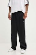 Hlače adidas Originals Adicolor Baggy Fit Firebird Pant za muškarce, boja: crna, ravni kroj, IZ4801