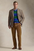 Manšestrové kalhoty Polo Ralph Lauren hnědá barva, 710884820