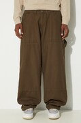 Pamučne hlače Alpha Industries Carpenter Pant boja: crna, ravni kroj, 148202