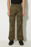Alpha Industries spodnie bawełniane Jet Pant Camo kolor zielony proste 101212C