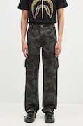 Alpha Industries spodnie bawełniane Jet Pant Camo kolor czarny proste 101212C