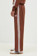 Donji dio trenirke adidas Originals Baggy Track Pant boja: smeđa, s aplikacijom, IZ2476