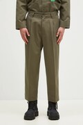 NEIGHBORHOOD trousers NEIGHBORHOOD X Dickies . Tuck Wide Pants men's green color 242VFDKN.PTM01