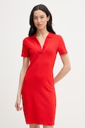 Tommy Hilfiger šaty bavlněné s elastanem červené WW0WW42567