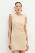 Patrizia Pepe sukienka kolor beżowy mini dopasowana 8A1363 A453
