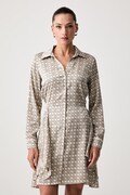 Guess sukienka koszulowa ALYA beżowa monogram W4YK35 WF1T2