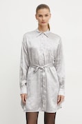 Pinko rochie culoarea argintiu, mini, evazată, 104424 A285