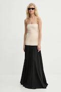 By Malene Birger rochie MARCIELLA culoarea negru, maxi, evazată, Q72460001