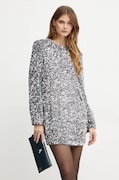 Elisabetta Franchi rochie culoarea gri, mini, dreaptă, AB70347E2