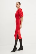 Elisabetta Franchi sukienka kolor czerwony midi dopasowana AM22M47E2