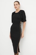 Elisabetta Franchi sukienka kolor czarny midi dopasowana AM22M47E2