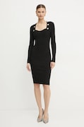 Šaty Marciano Guess LUNA čierna farba, midi, priliehavé, 4BGK01 5613Z