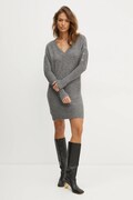 Сукня з домішкою вовни Morgan RMHIVER колір сірий mini oversize RMHIVER