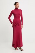 Bardot sukienka ALIX kolor bordowy maxi dopasowana 59467DB