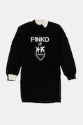 Pinko Up sukienka dziecięca kolor czarny mini prosta F4PIJGDR088