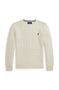 Polo Ralph Lauren pulover de bumbac pentru copii culoarea bej, 323702674068