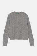 United Colors of Benetton maglione in cotone bambini colore grigio 1344C107G