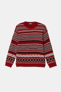 Παιδικό πουλόβερ από μείγμα μαλλιού United Colors of Benetton χρώμα: κόκκινο, 1076Q107J
