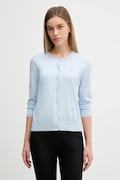 Tommy Hilfiger kardigan damski kolor niebieski lekki WW0WW42370