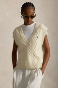 Polo Ralph Lauren kamizelka damska wełniana beżowa 211949994