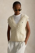Polo Ralph Lauren kamizelka damska wełniana beżowa 211949994