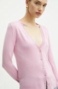 Liu Jo kardigan damski kolor różowy lekki WF4082 MS49I