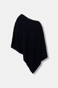 United Colors of Benetton poncho din amestec de lână culoarea bej, 1235DU01A