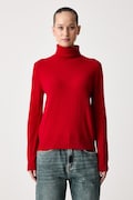 United Colors of Benetton golf damski wełniany czerwony 1002D2348